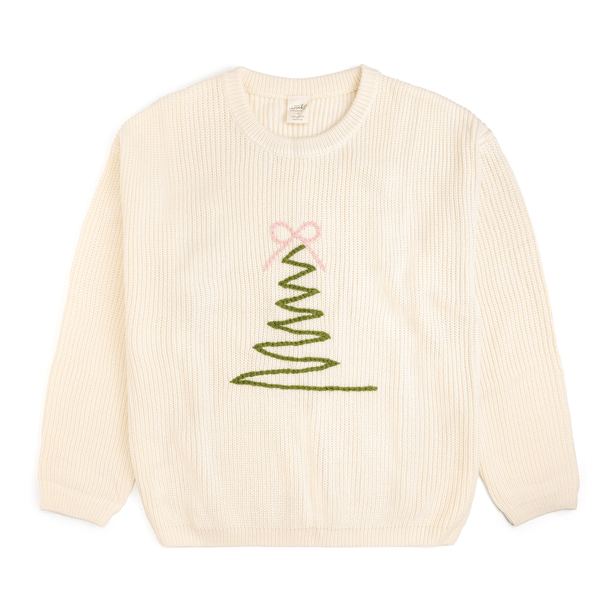Women's Sweet Wink Knit Sweater - Coquette Christmas Tree