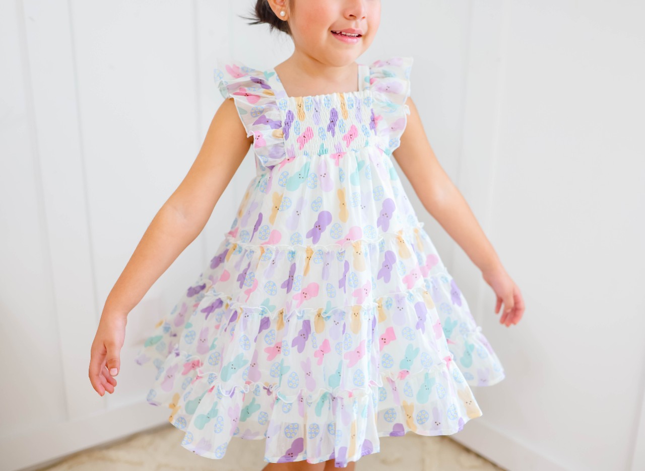 Brielle Shimmer Dress - Sweet Peep (Pre-Order)