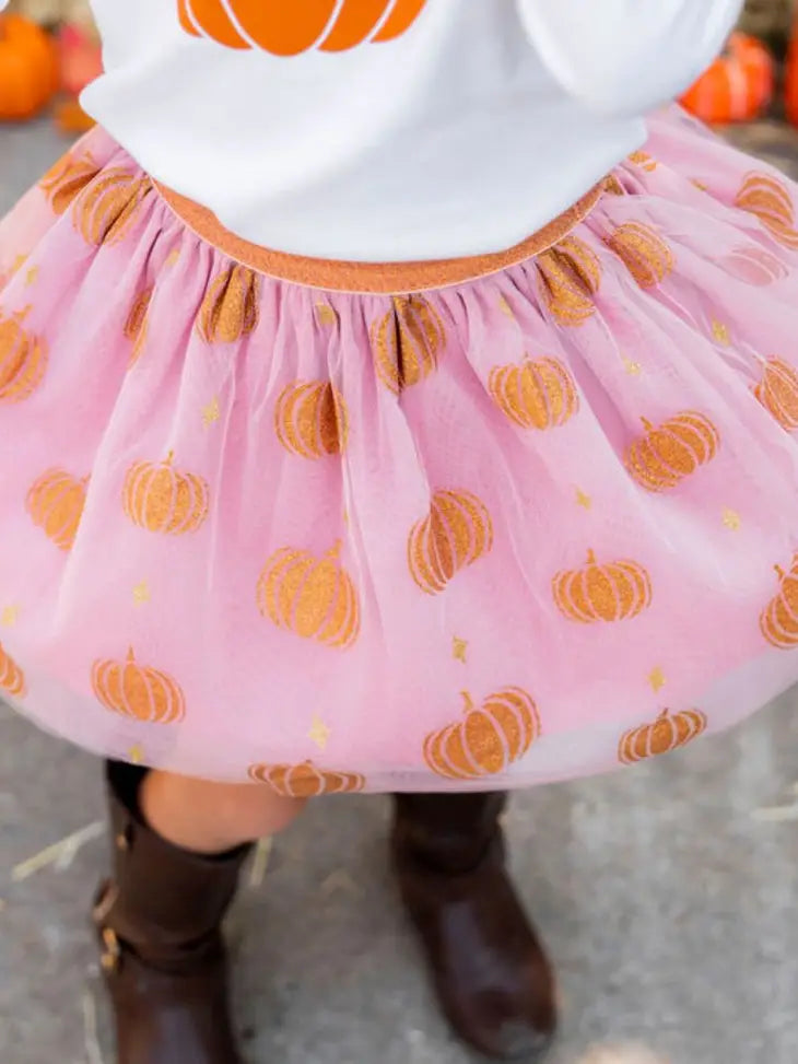 Sweet Wink Tutu - Pumpkin Glitter (Final Sale)