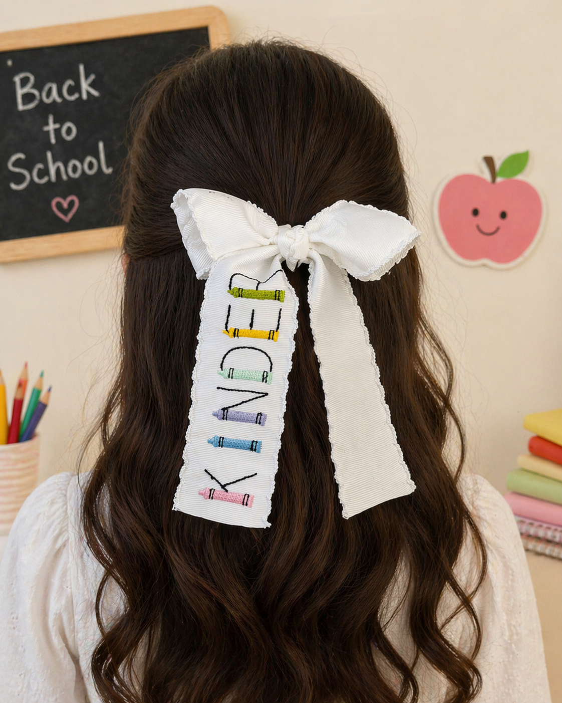 Kinder Crayon Hair Bow
