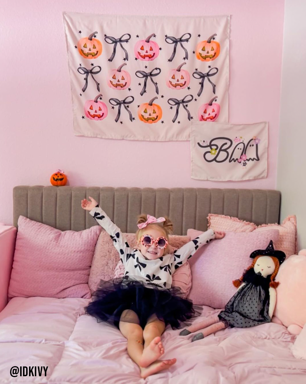 Boho Floral Boo Banner 36 X 26"