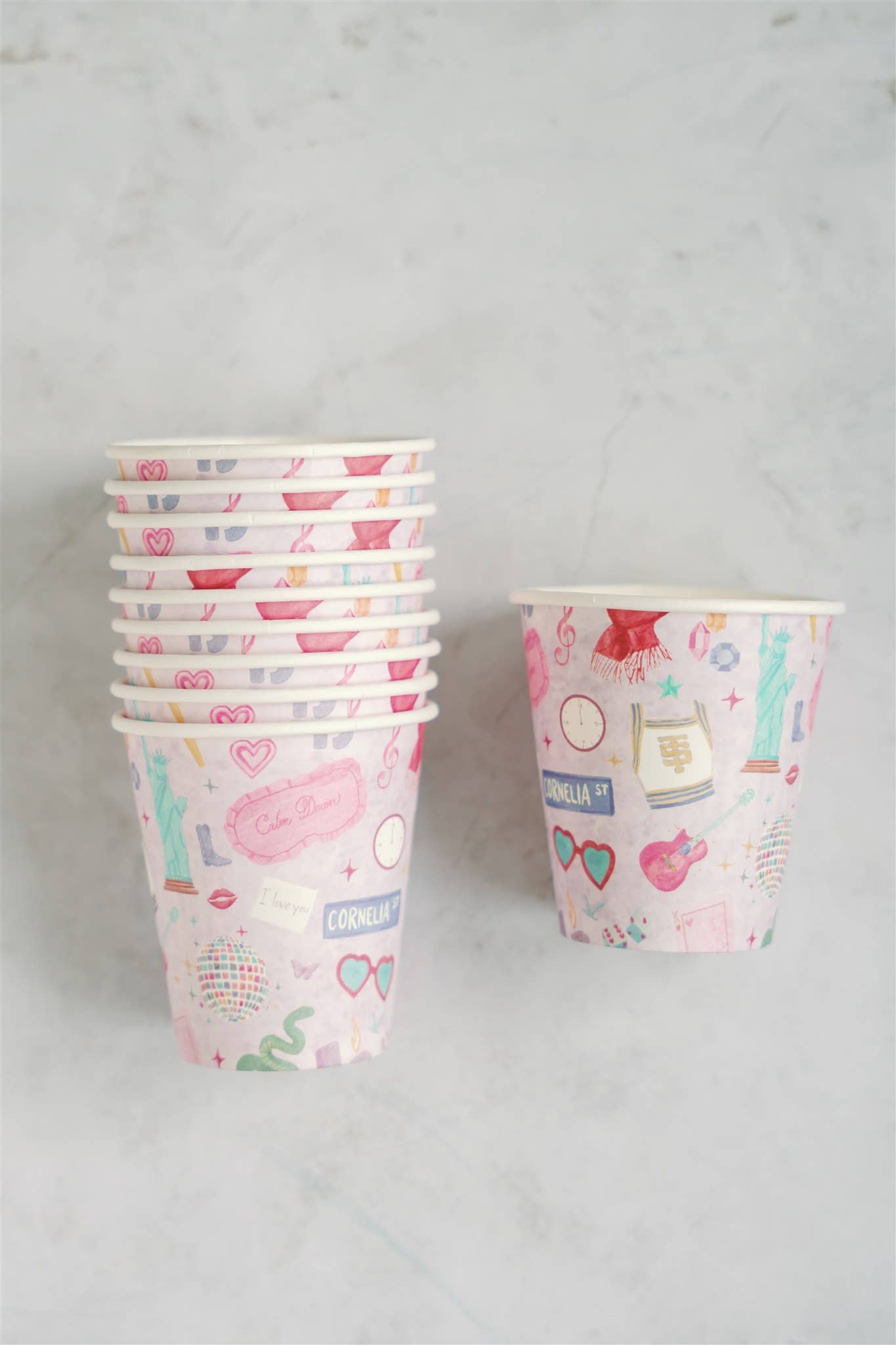 Taylor Swift Paper Cups - 10 PK