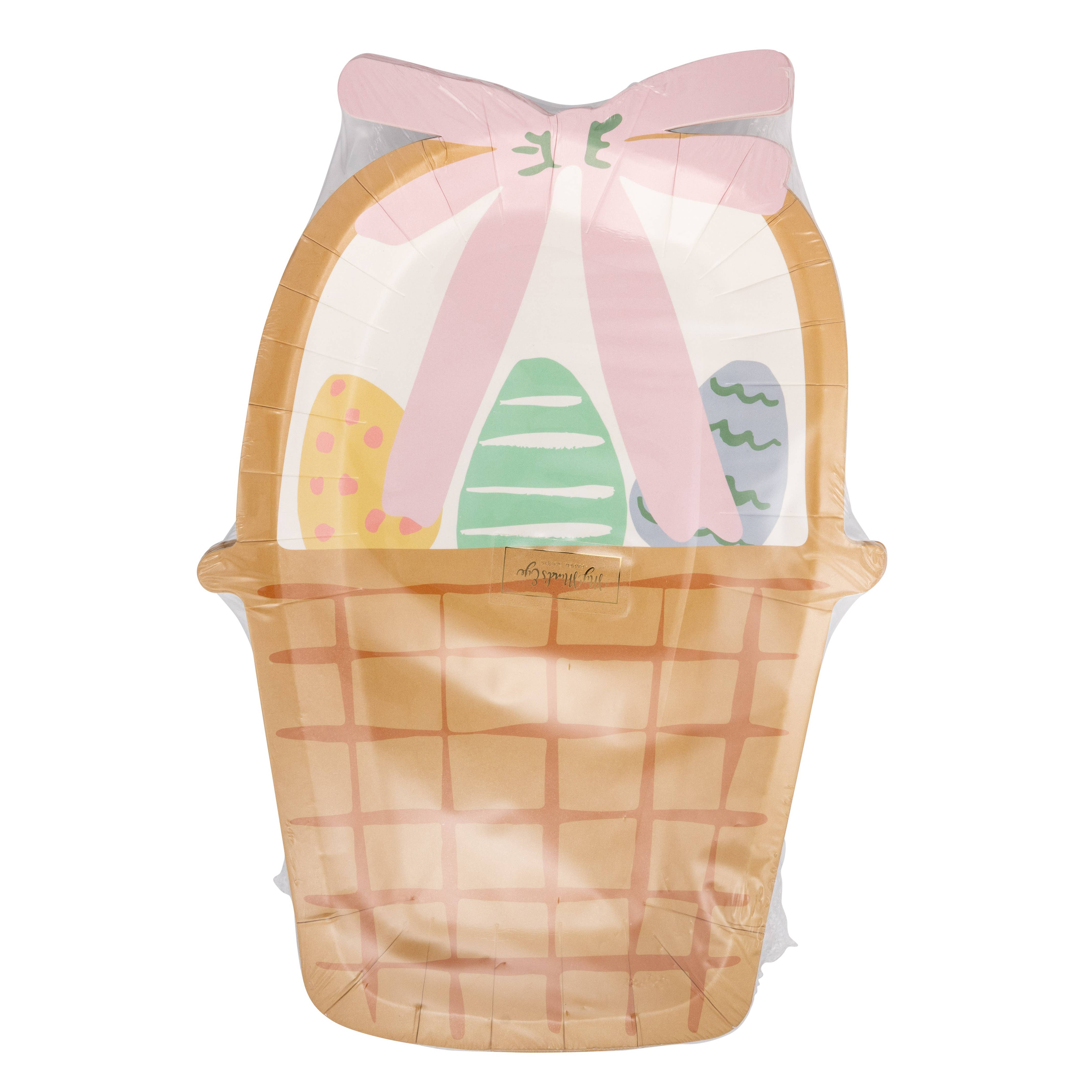 Easter Basket Shaped Plate - 8 PK
