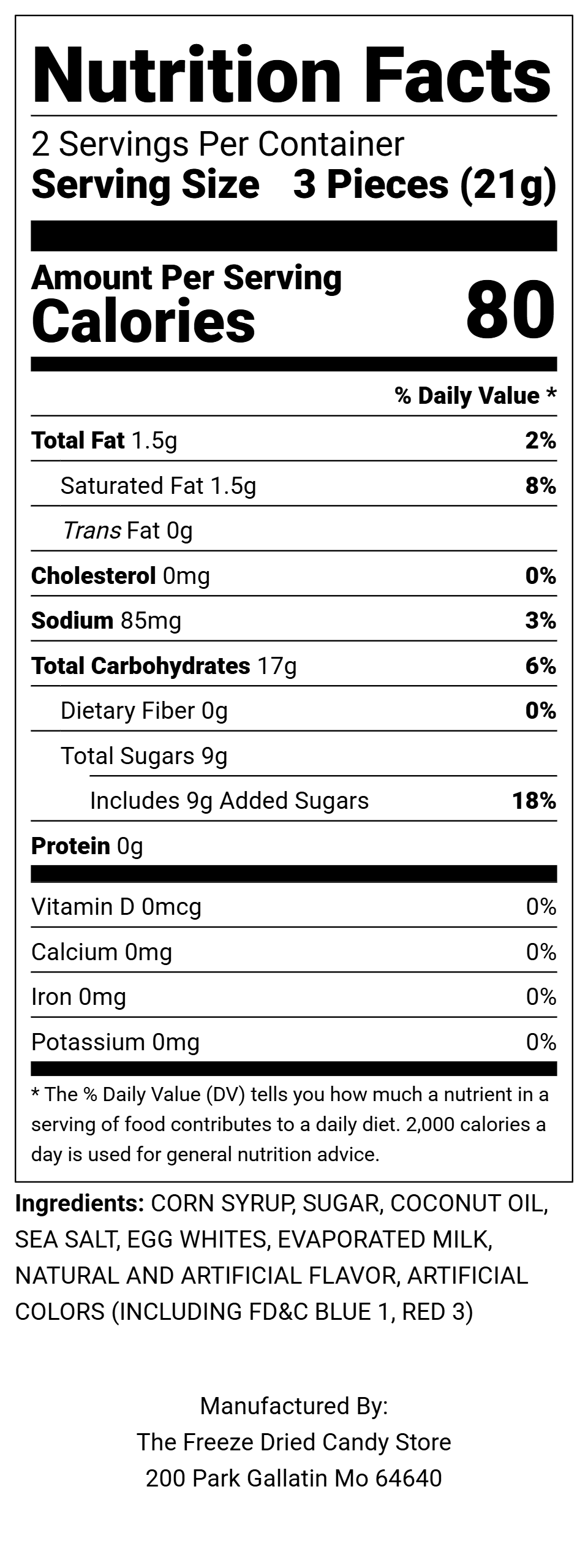 Freeze Dried - Cotton Candy Crunch Bites