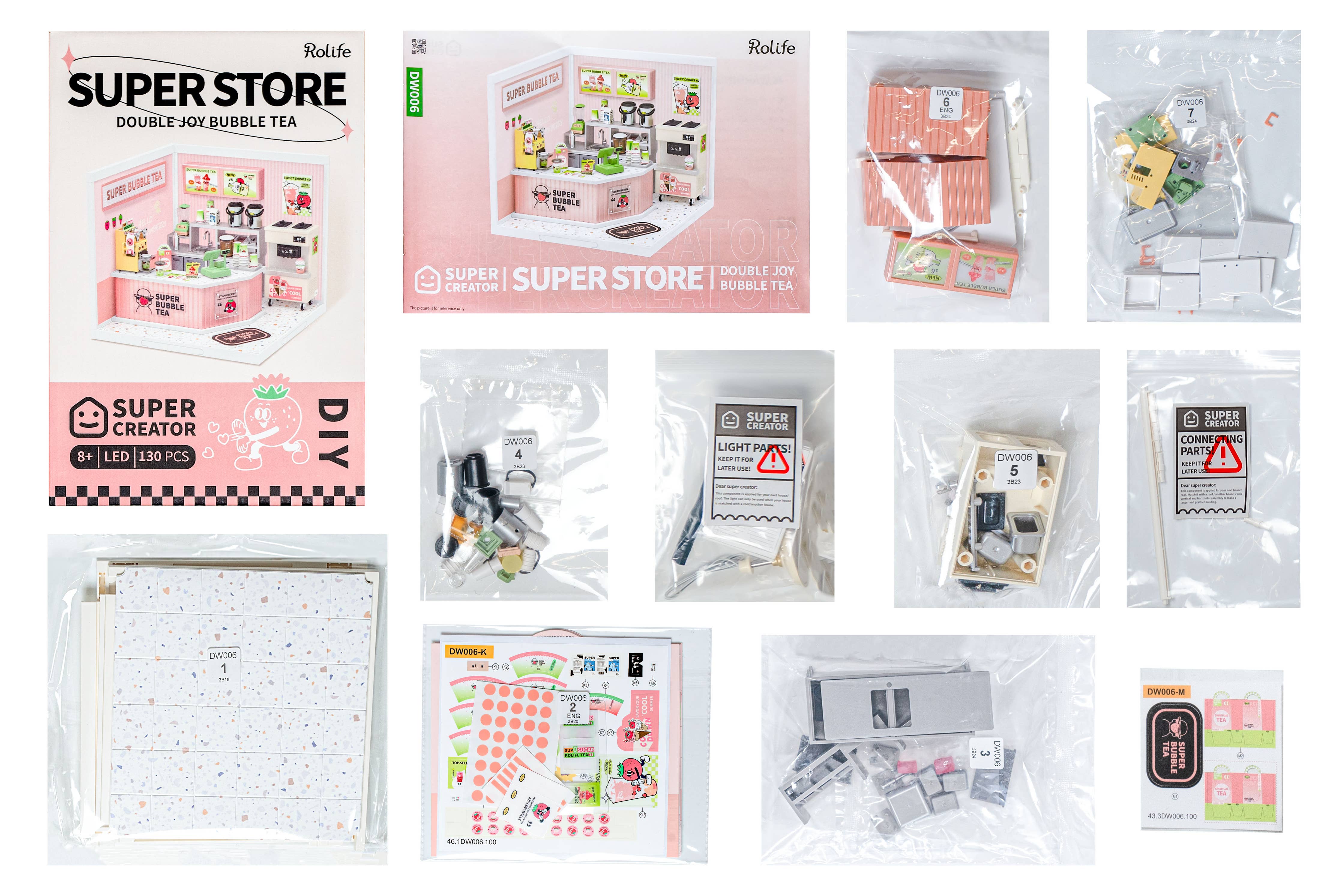 Double Joy Bubble Tea DIY Miniature House