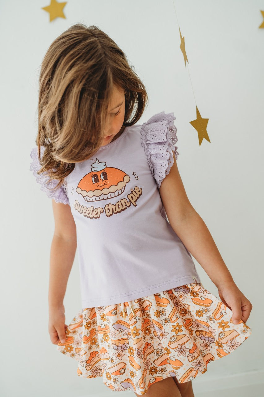 Vintage Eyelet Tee - Sweeter Than Pie (Final Sale)