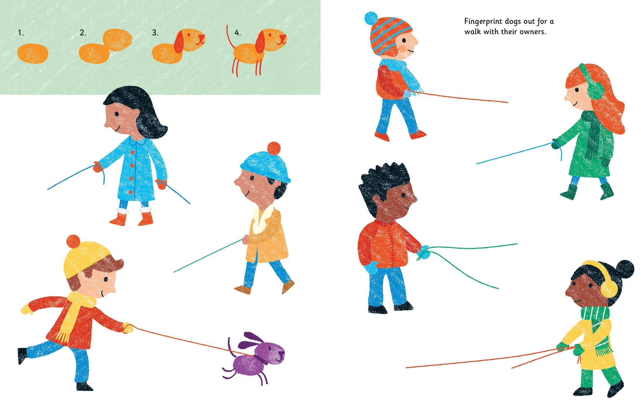 Fingerprint Activities Book - Cats & Dogs