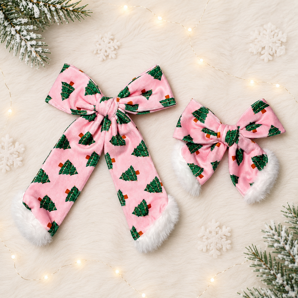 Sugar Plum Pines Hair Bow