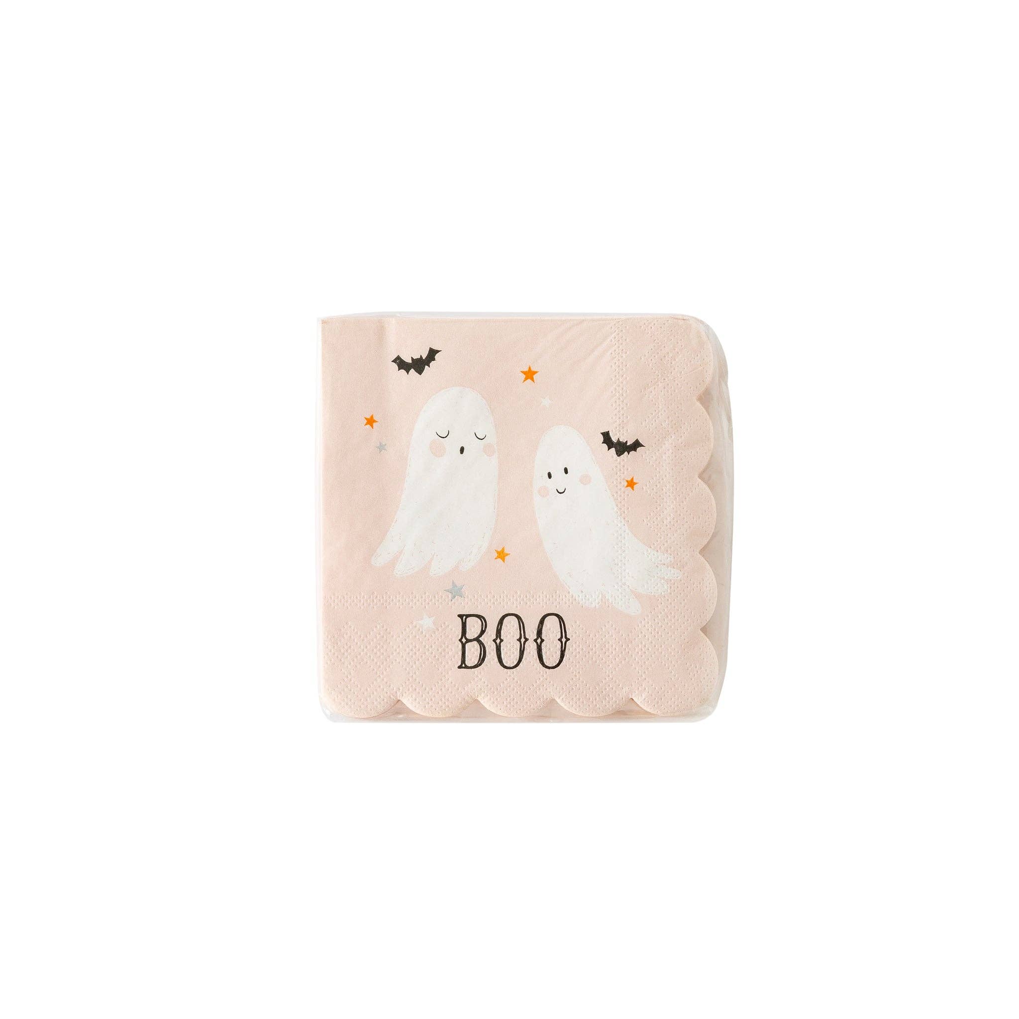 Boo Ghosts Paper Cocktail Napkin - 24 PK