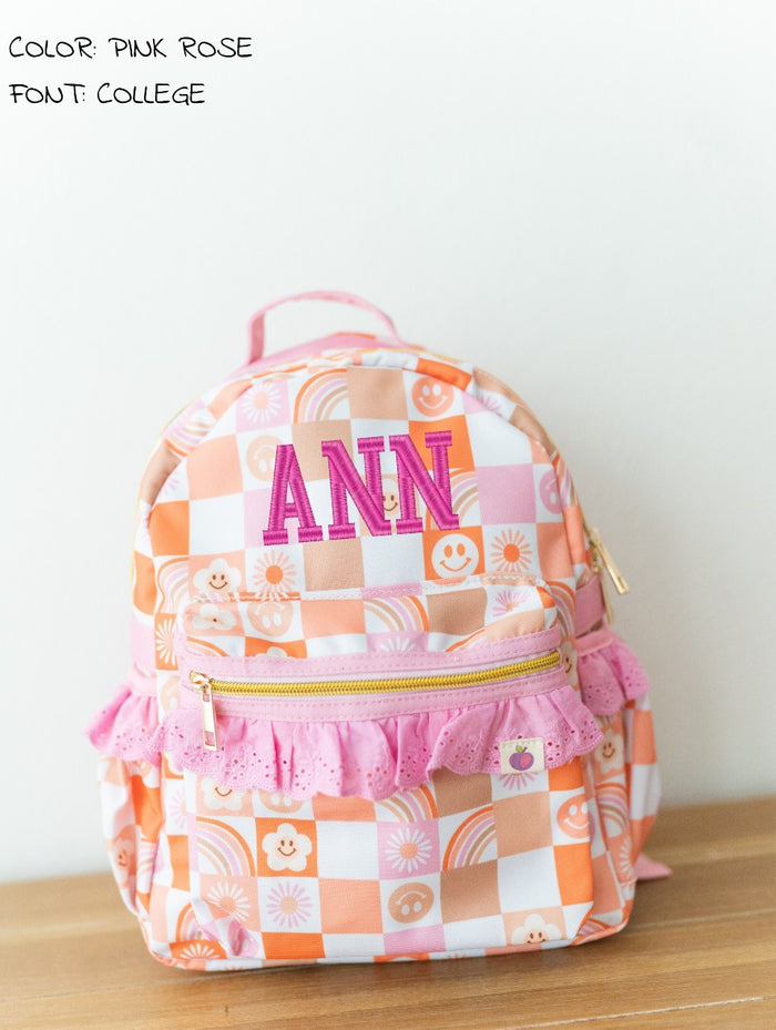 Bree Backpack - Retro Checker – Cheeky Plum