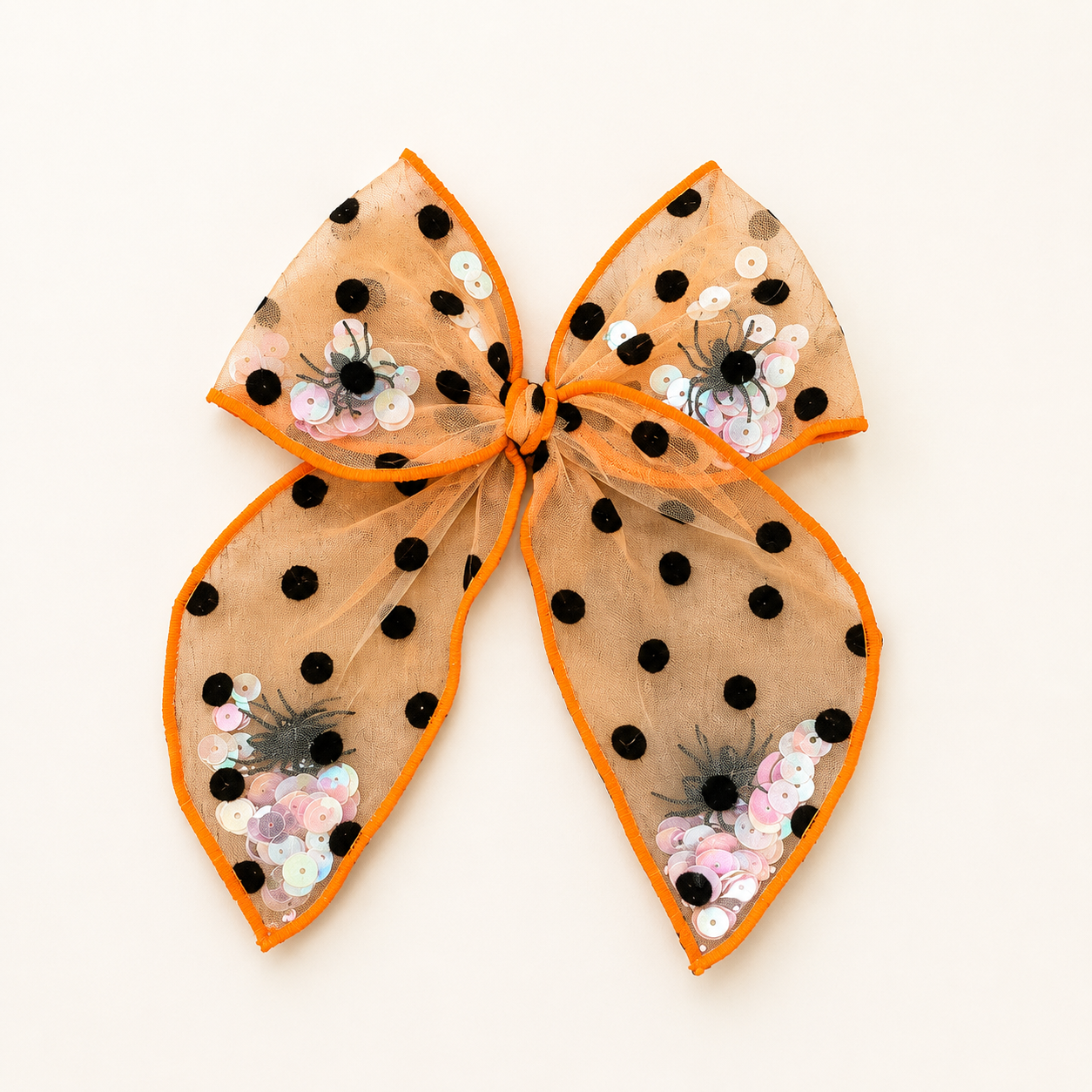 Mesh Shaker Bow - Spider Sprinkle (Multiple Color Options)