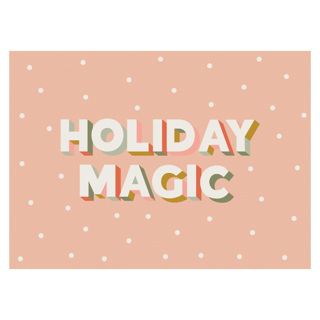 Holiday Magic Banner (Pink) - 36x26"