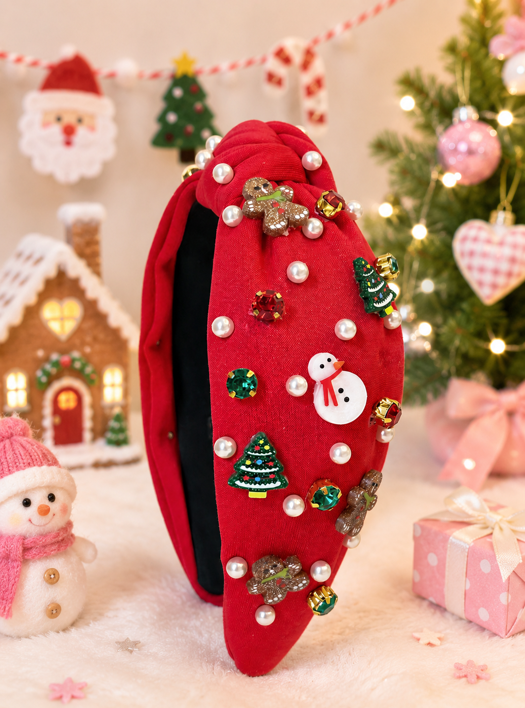 Beaded Headband - Holiday Wishes