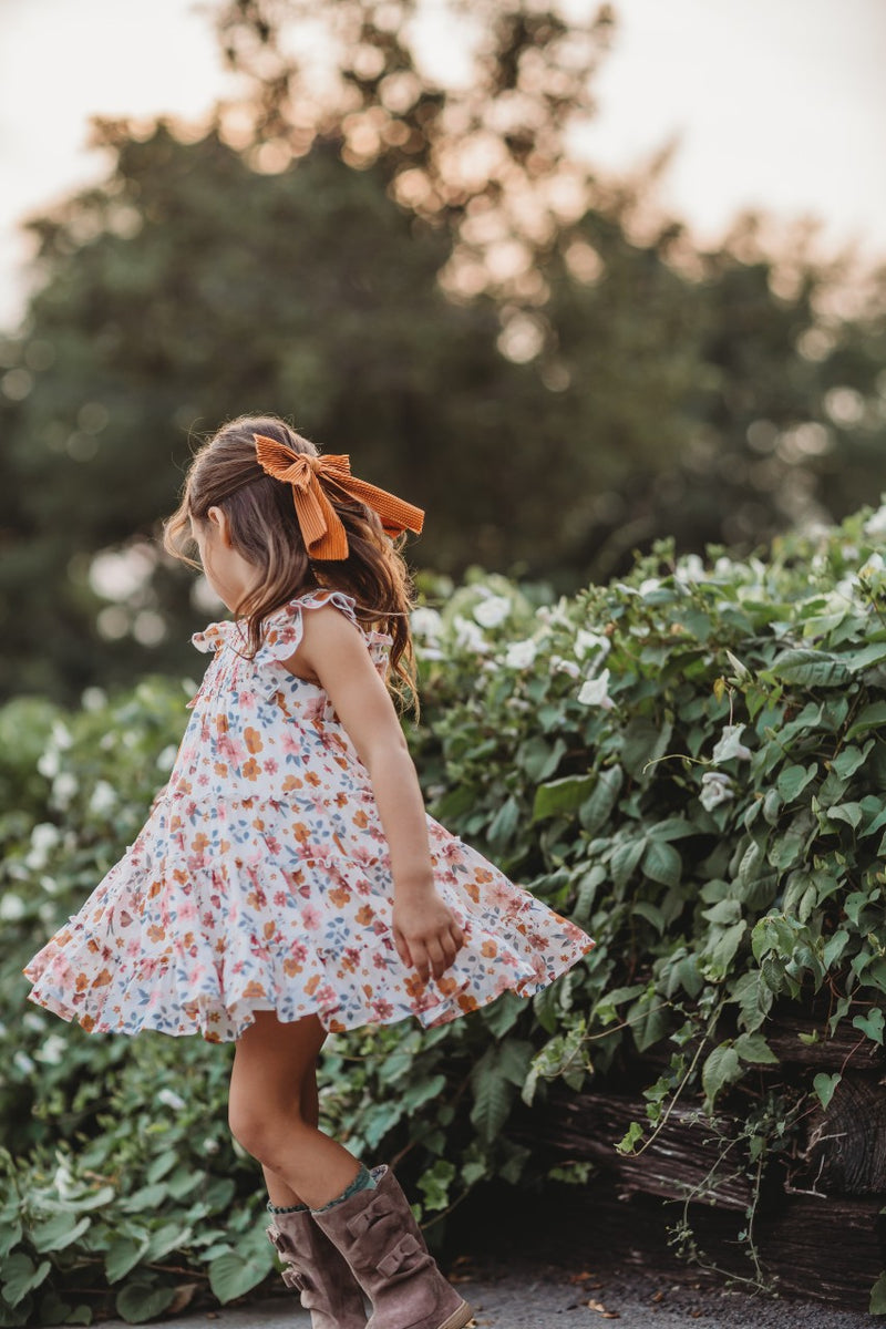 Brielle Shimmer Dress - Harvest Moon