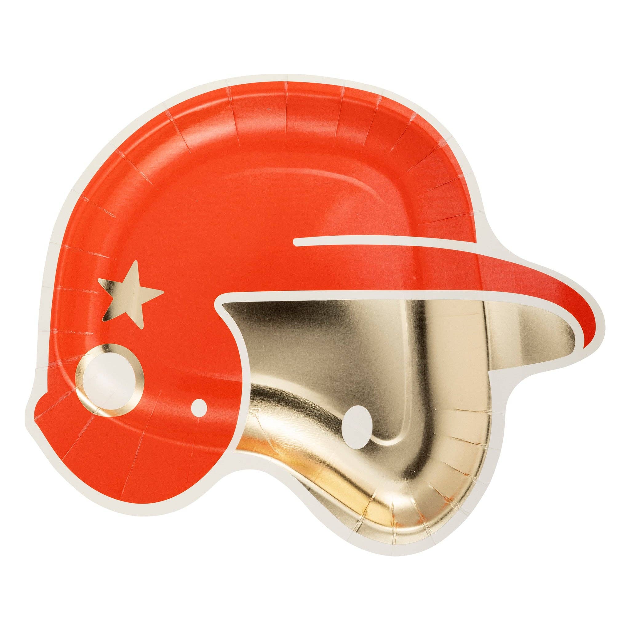 Baseball Helmet Paper Plate - 8 PK