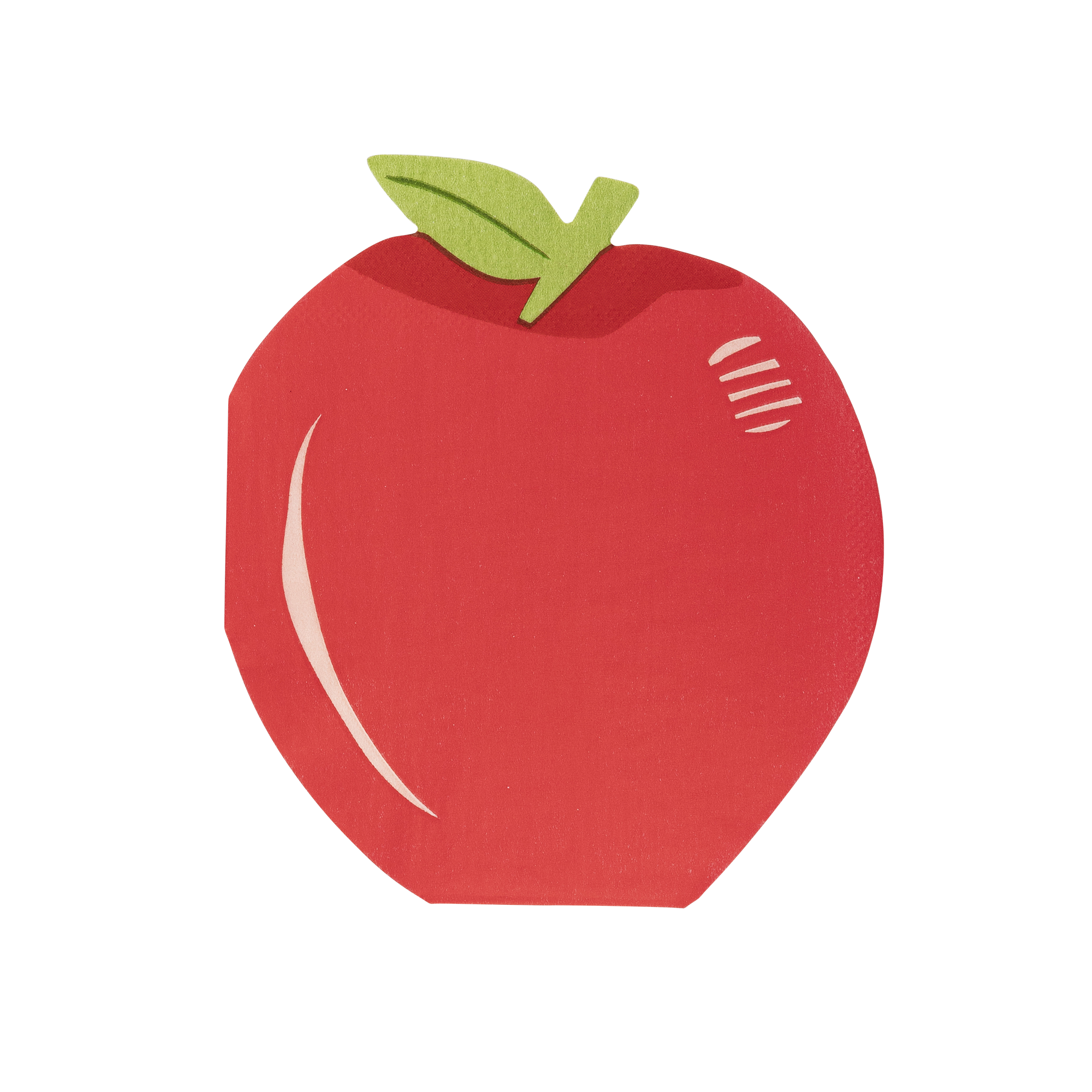 Apple Shaped Napkin - 24 PK
