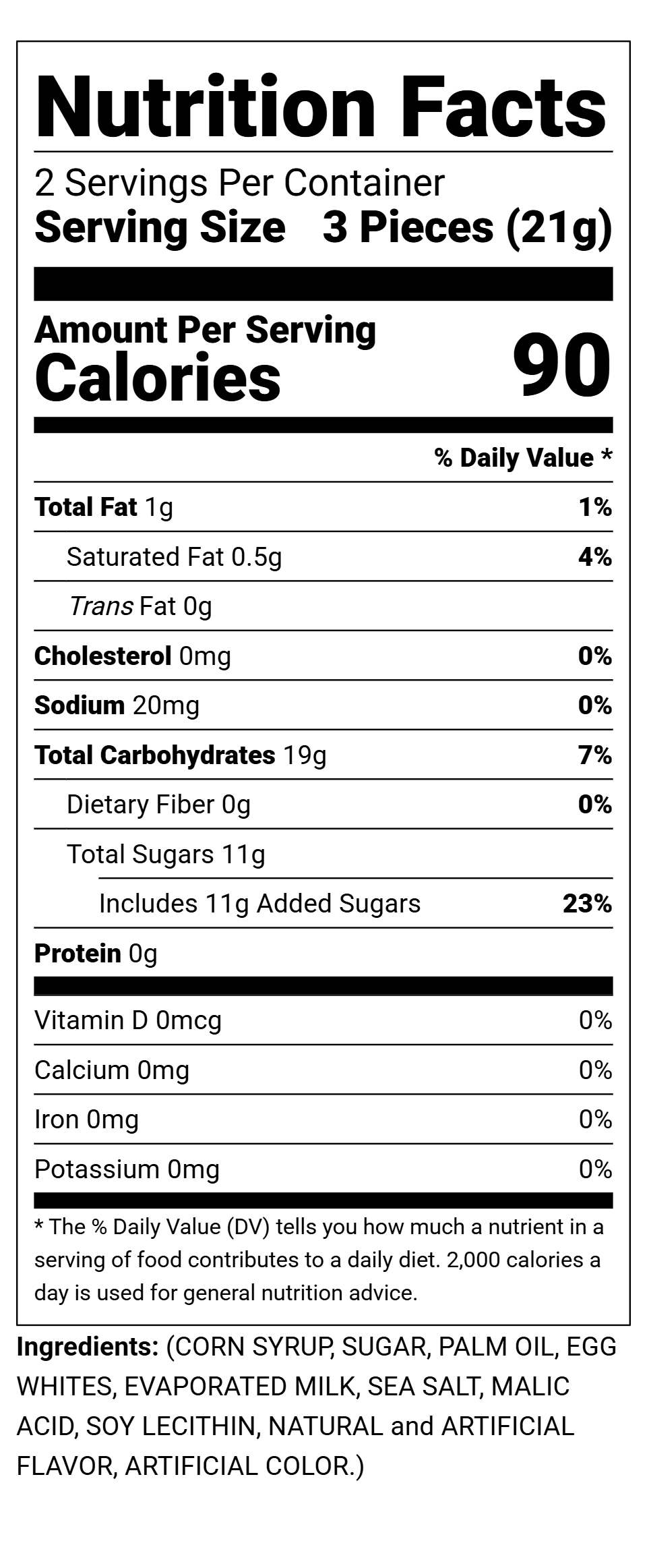 Freeze Dried - Blue Raspberry Salt Water Taffy