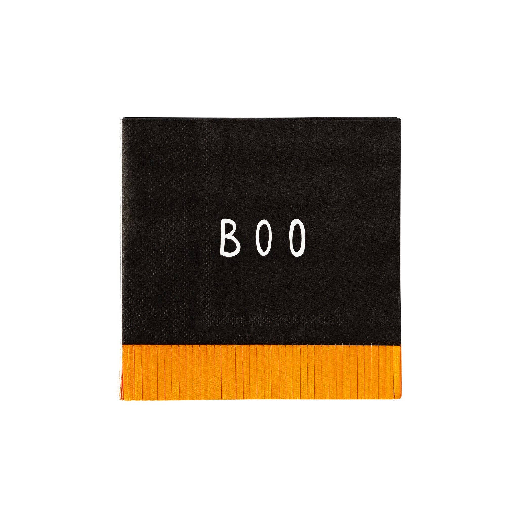 Boo Fringe Cocktail Napkin - 24 PK