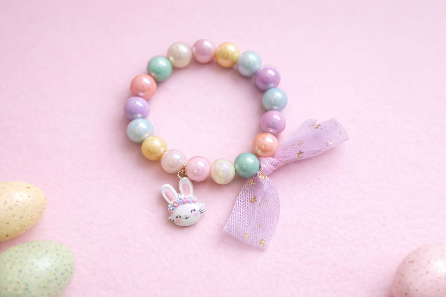 Beaded Stretch Bracelet - Bunny Bloom