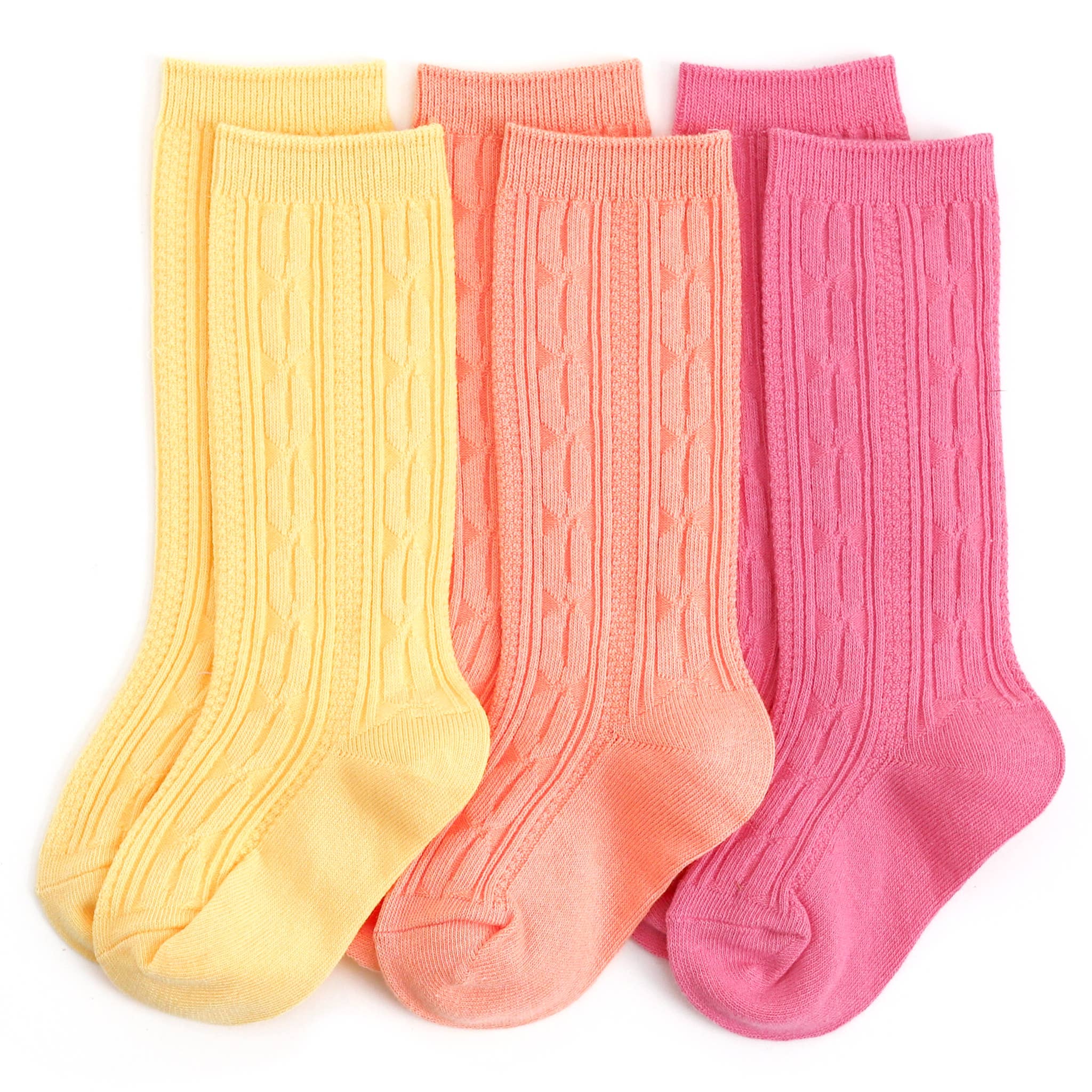 Cable Knit Knee High Sock 3-Pack | Sherbet