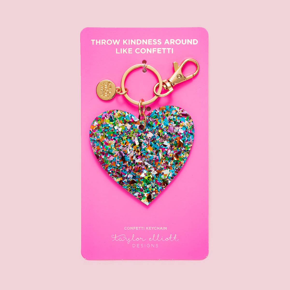 Confetti Keychain - Heart
