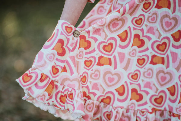 Elara Knit Ribbed Dress - Retro Romance