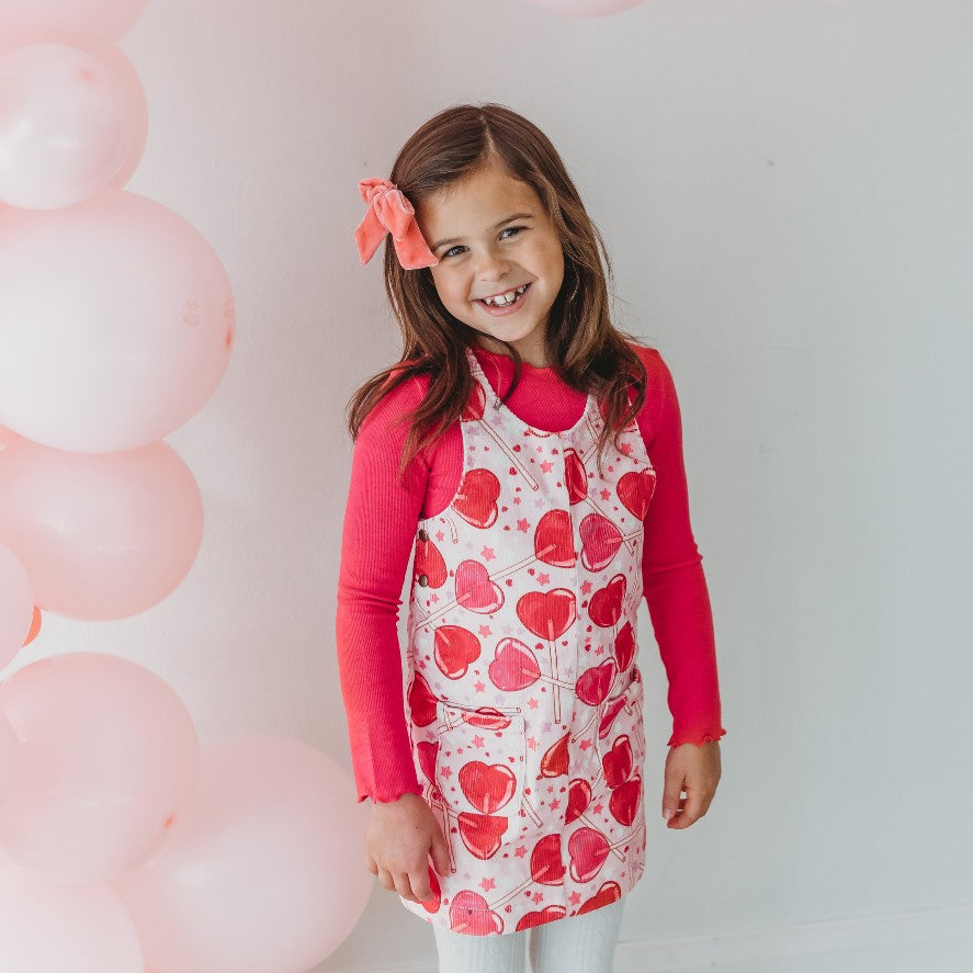 Parker Corduroy Jumper Set - Lollipop Love