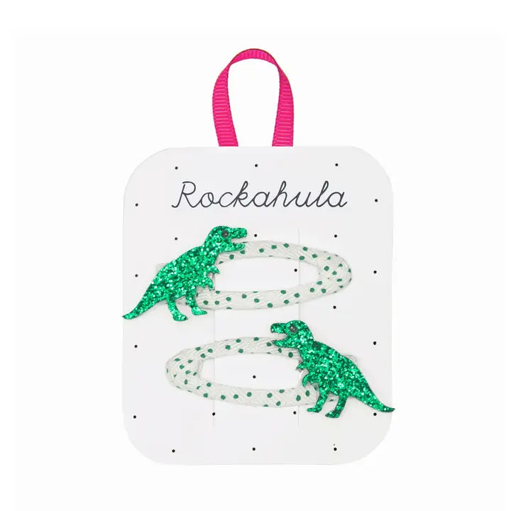 Spotty T-Rex Clips