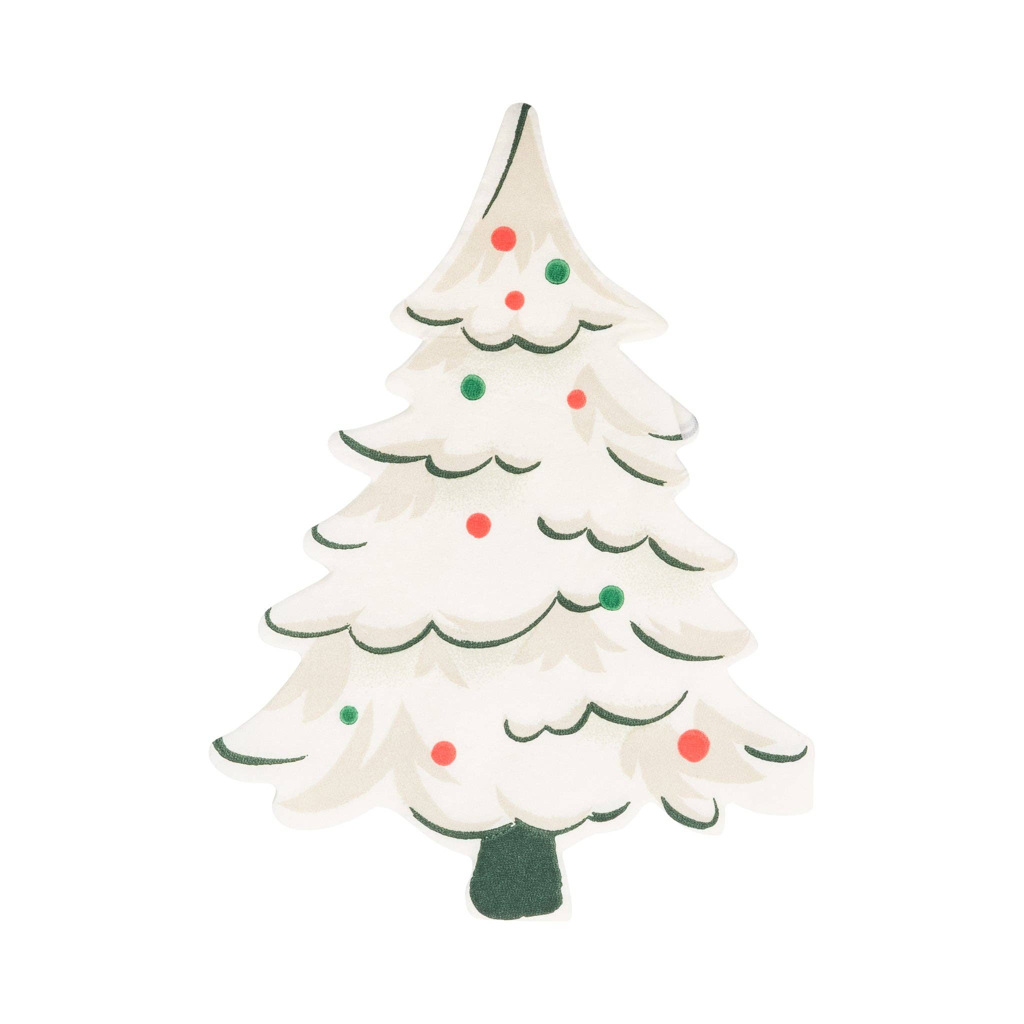 Retro Tree Dinner Napkin - 24 PK