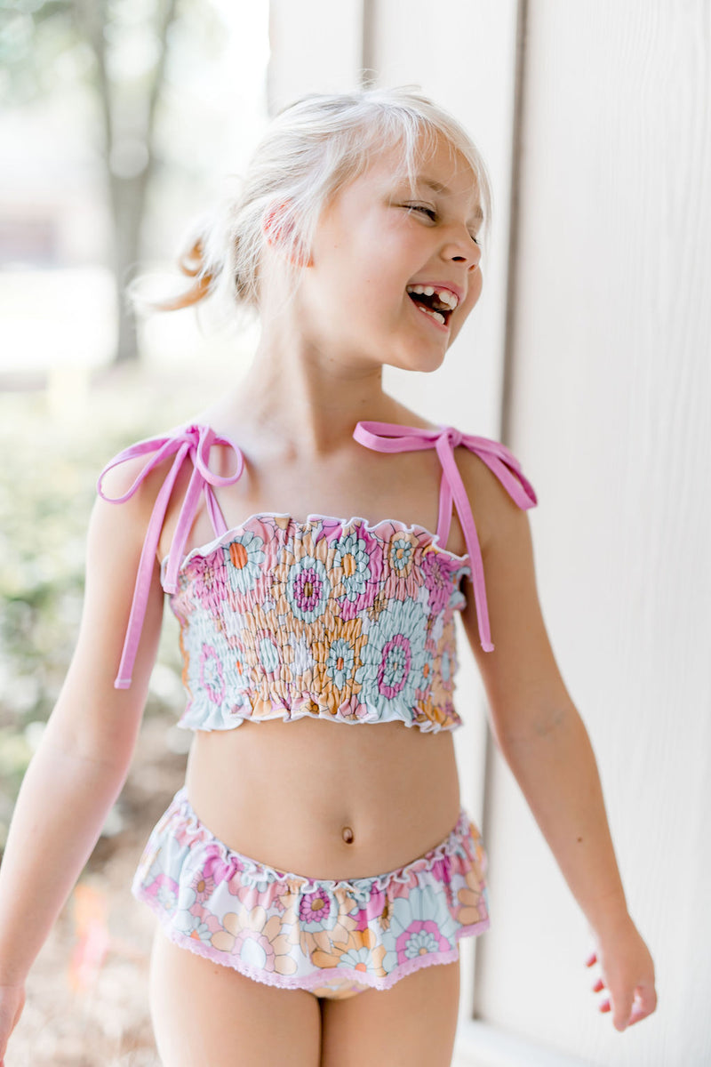 Waverly Shirred Swimsuit - Groovy Gal