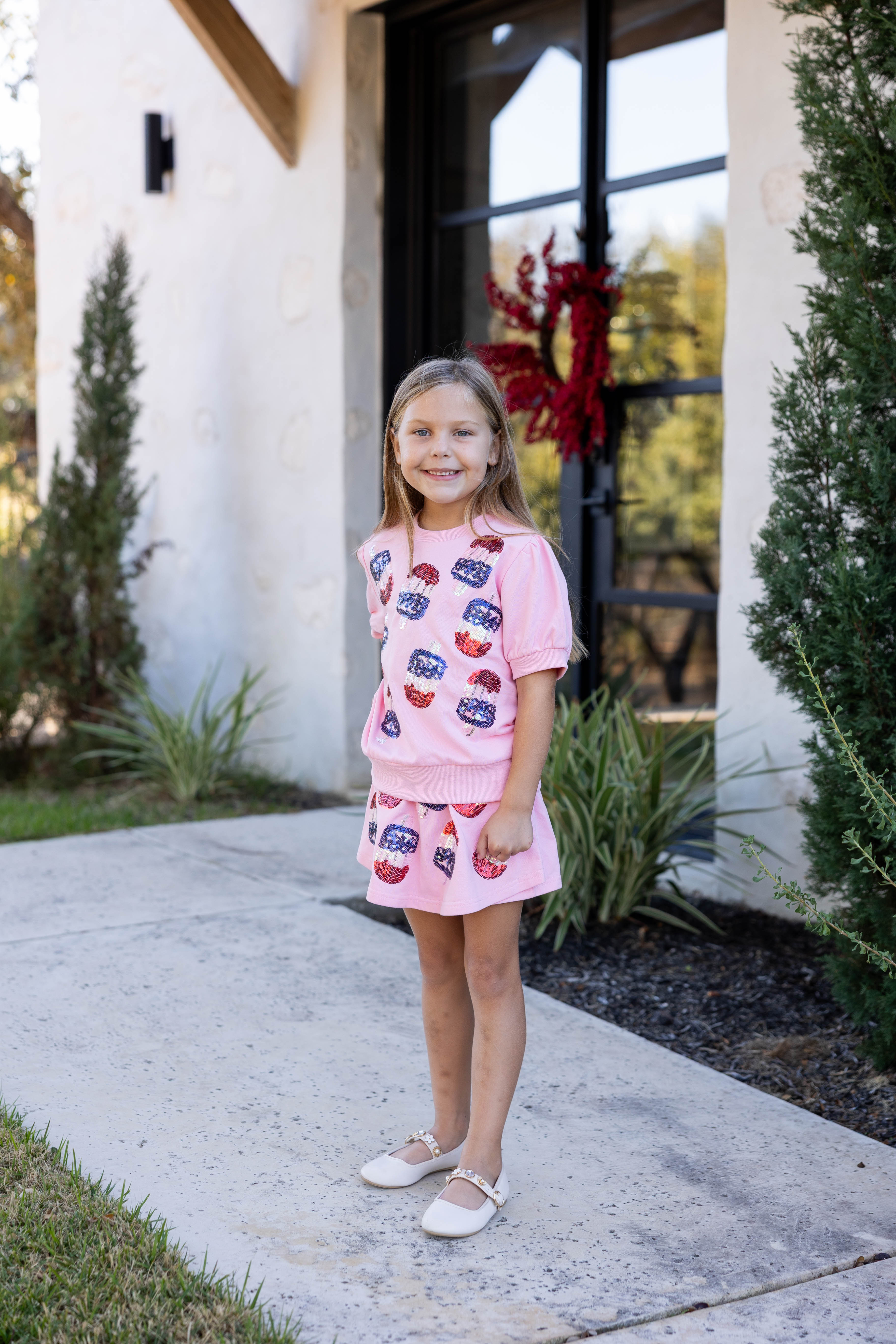 Sweater Skort - Patriotic Popsicle Sequin