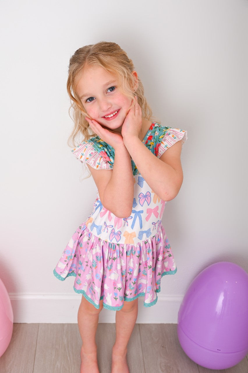 Farrah Panel Leotard - Bunny Patch