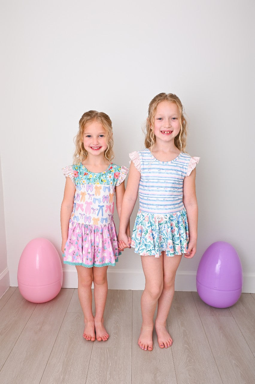 Farrah Panel Leotard - Bunny Patch