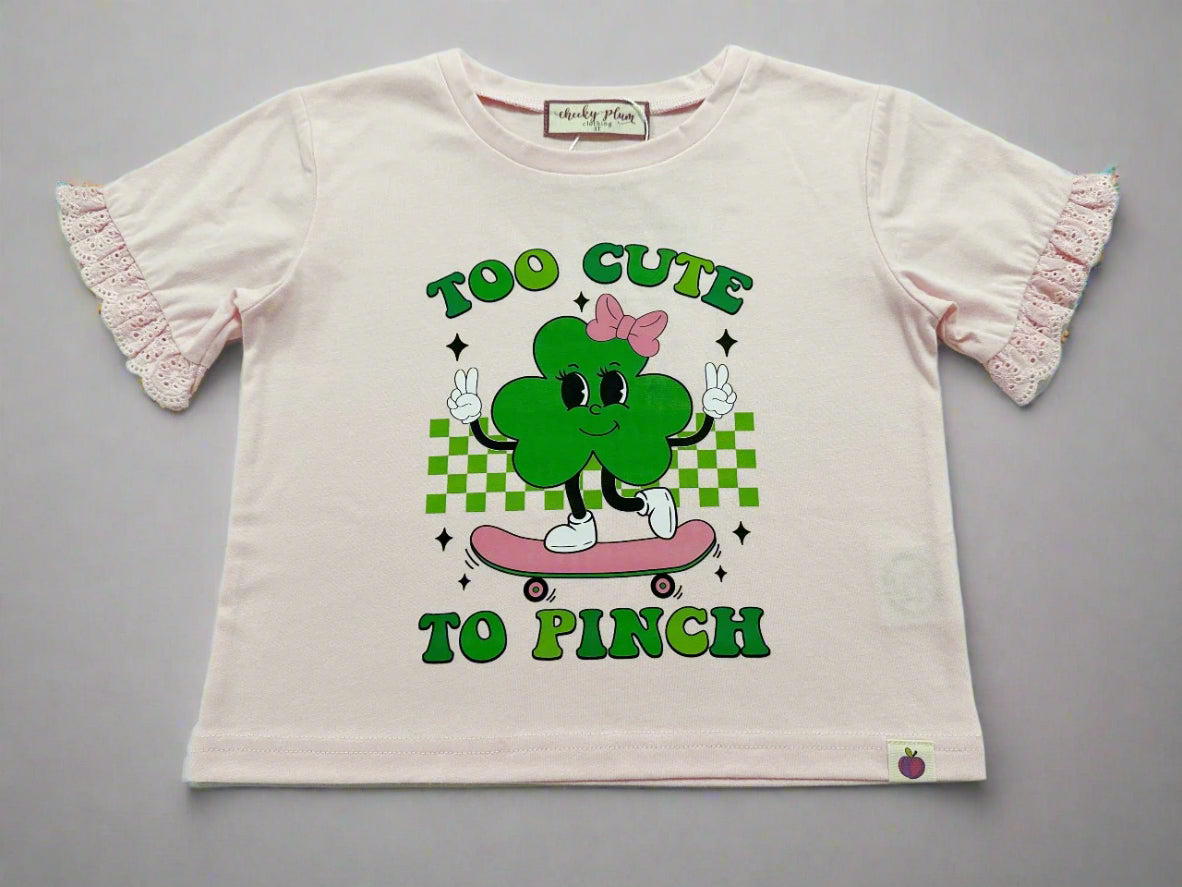 Too Cute To Pinch Eyelet Tee (Pre-Order)