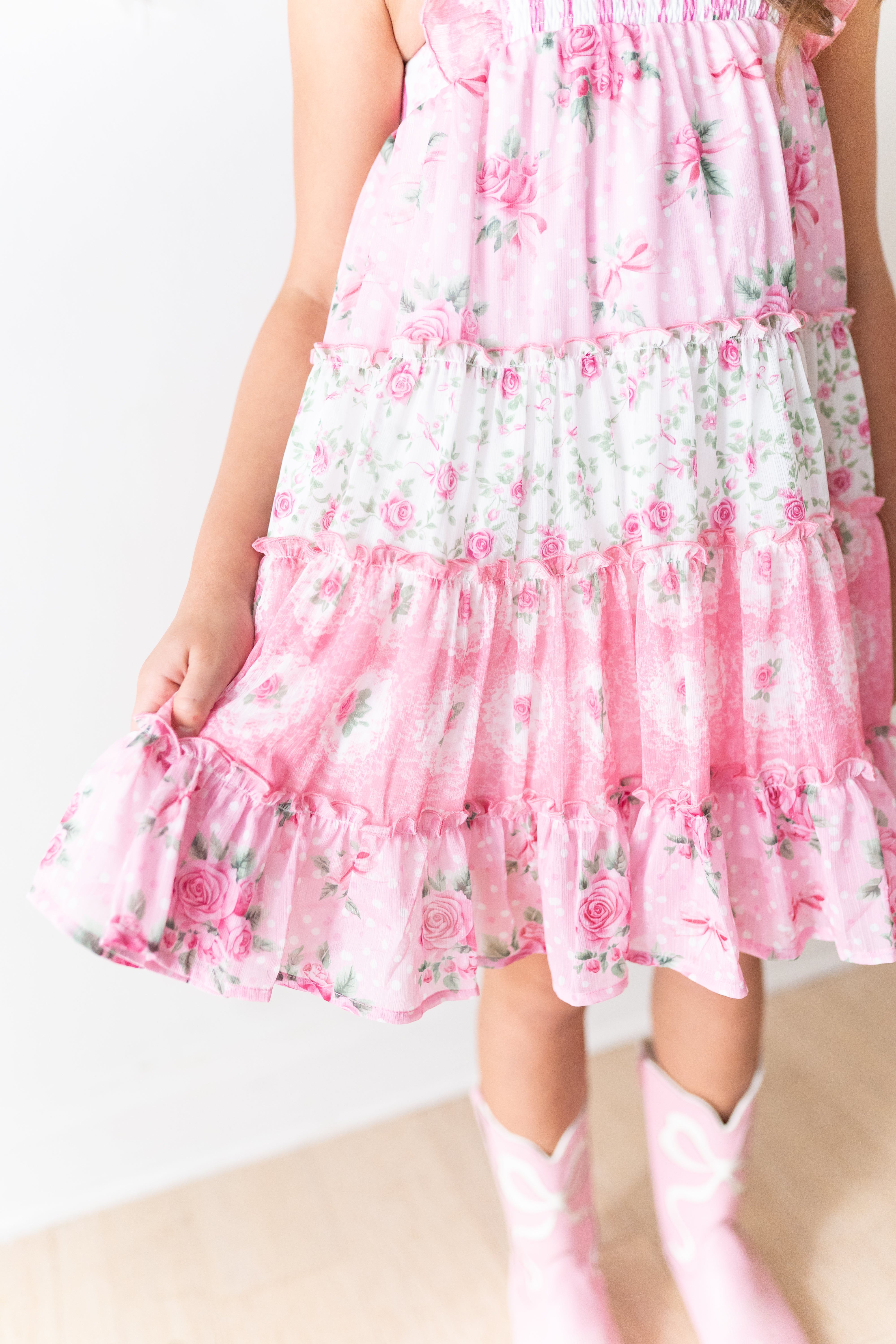 Brielle Shimmer Dress - Cupids Garden