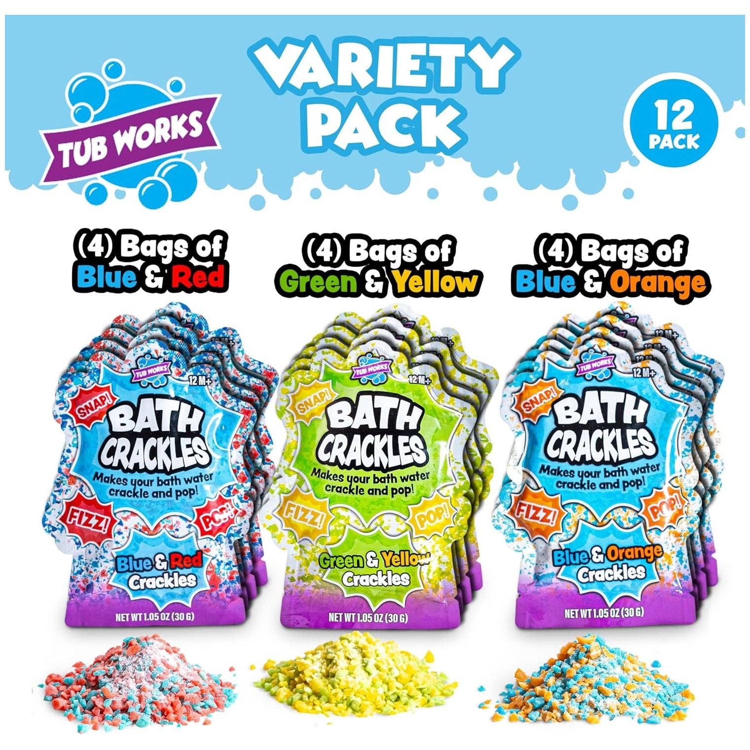 Tub Works® Bath Crackles - 12 PK