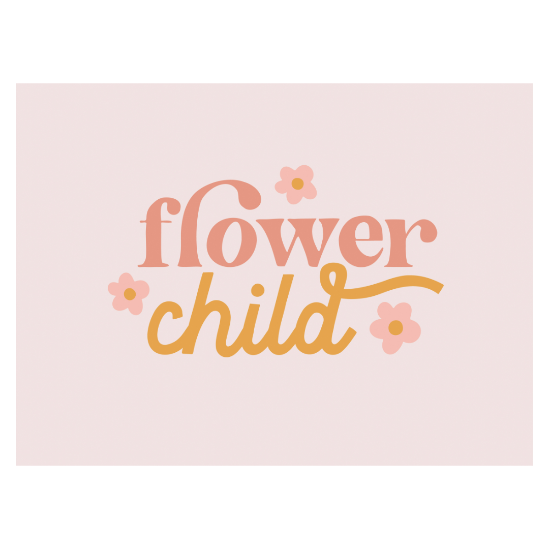 Flower Child Banner 36"X24"