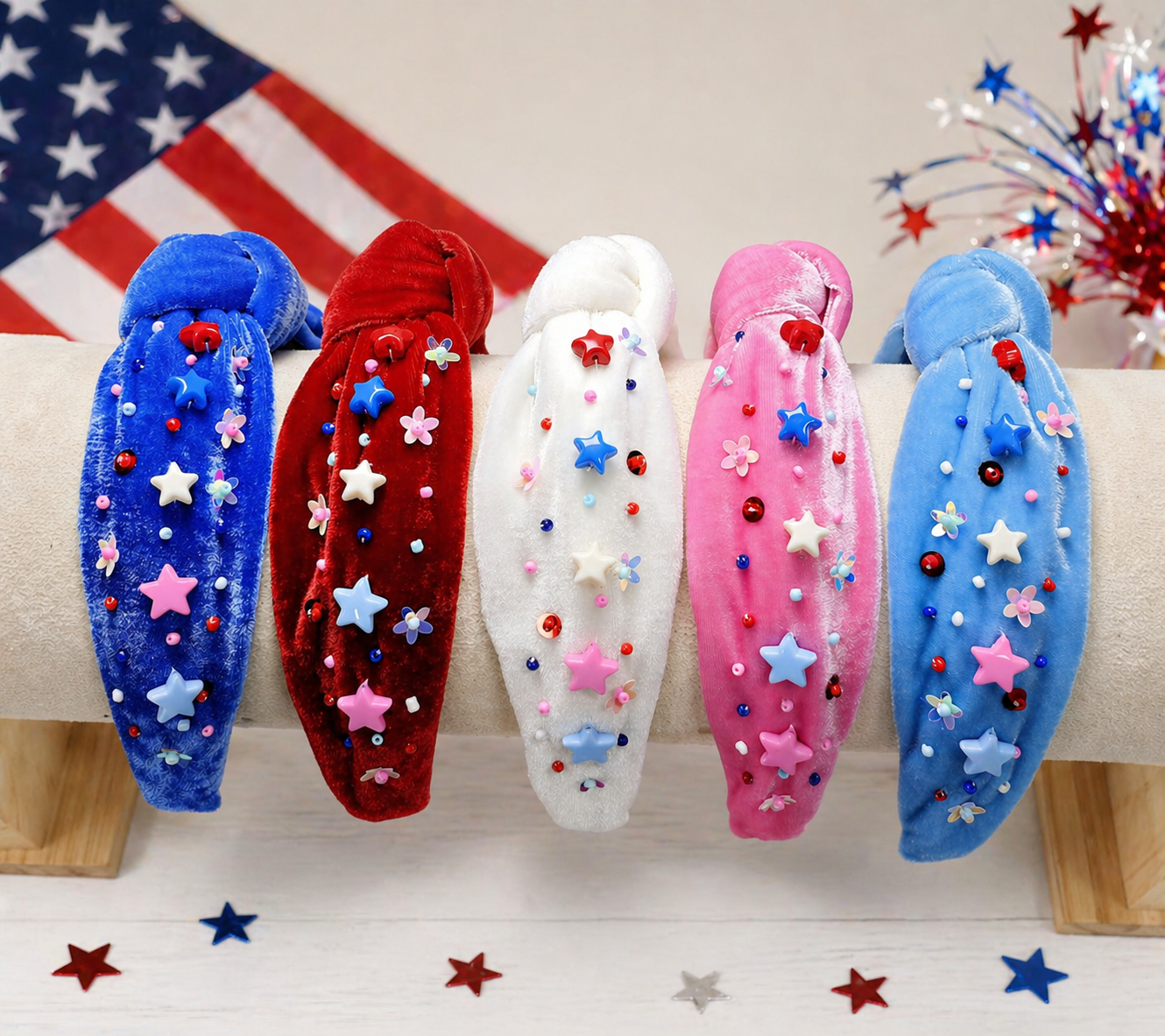 Beaded Headband - Miss Americana (Multiple Color Options)