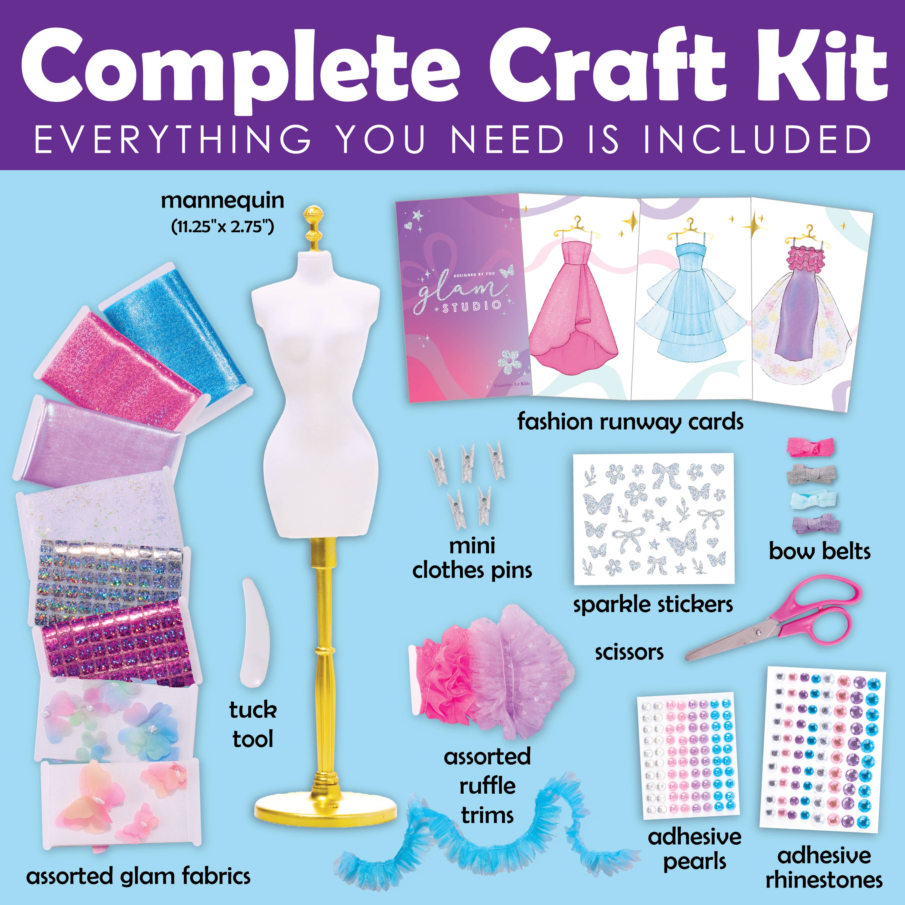 Designed By You - Glam Fashion Design Studio Craft Kit
