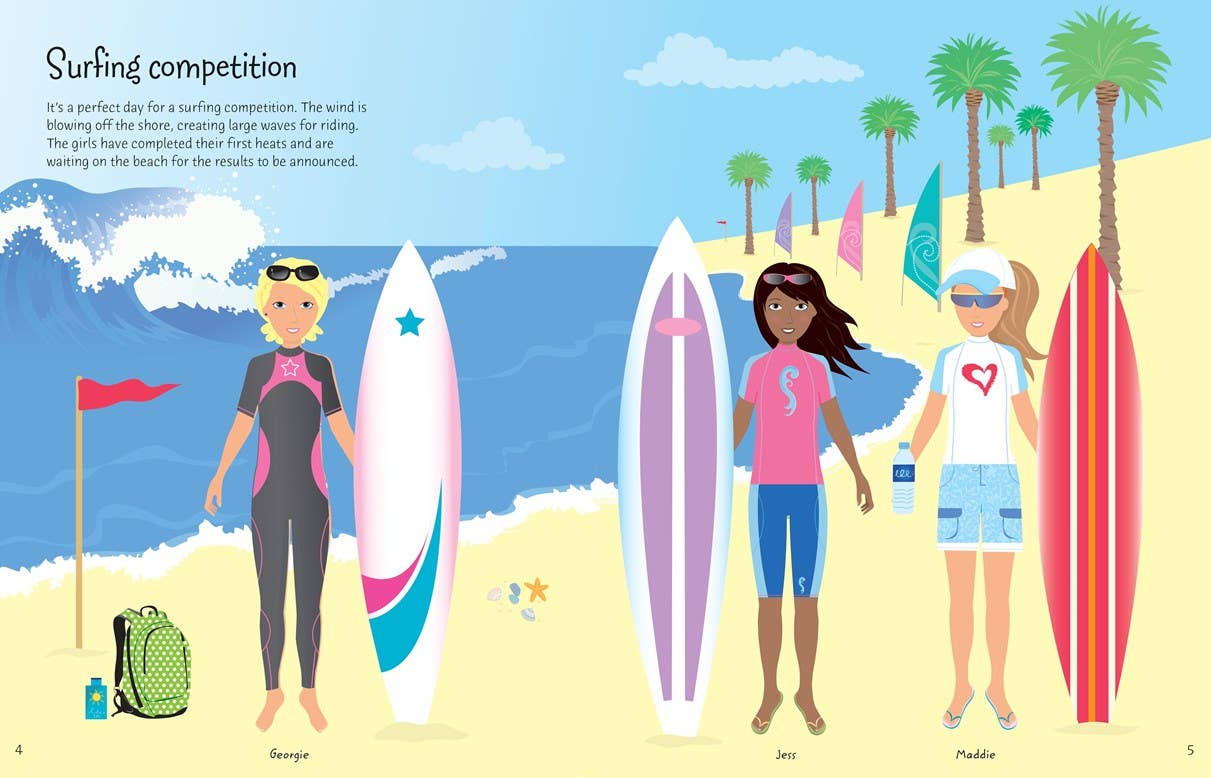 Sticker Dolly Dressing Sports