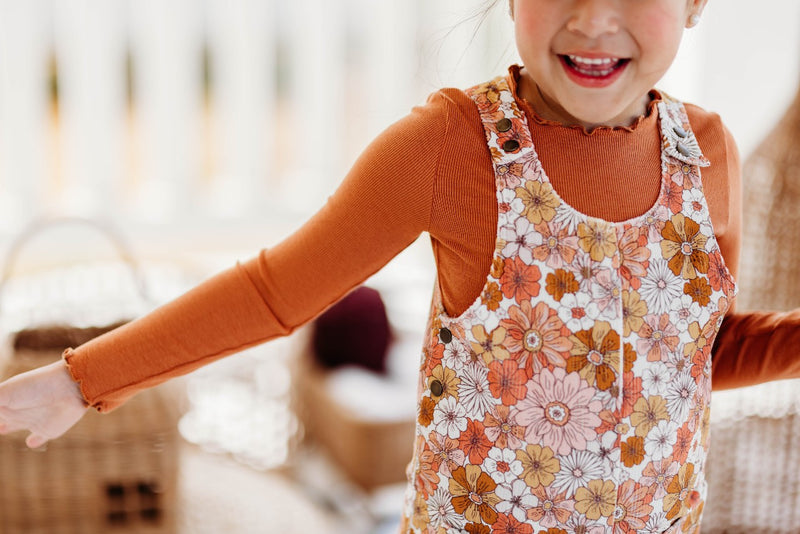 Parker Corduroy Jumper Set - Retro Blooms (Running Small)