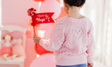 Pom Heart Sweater - Pink