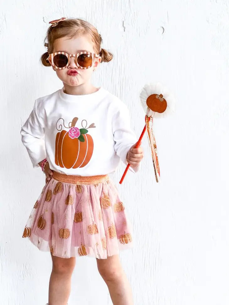 Sweet Wink Tutu - Pumpkin Glitter