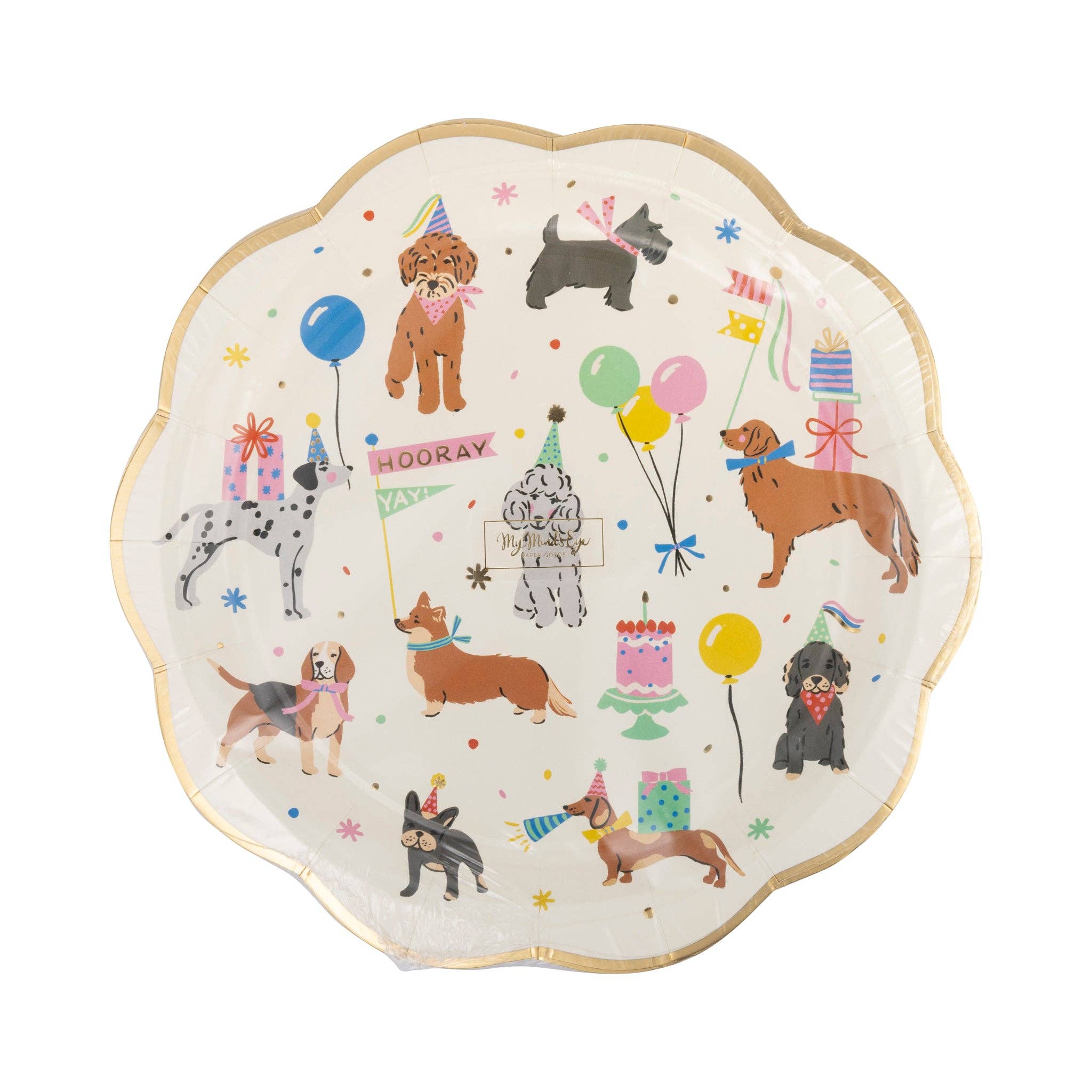 Dog Party Plate - 8 PK