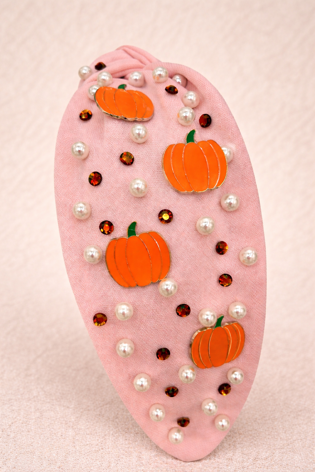 Beaded Headband - Pumpkin Spice