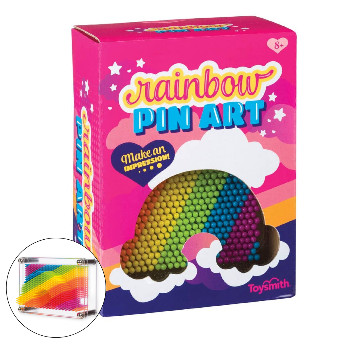 Colorful Rainbow Pin Art, Girls Boys, Room Decor Desk Toy