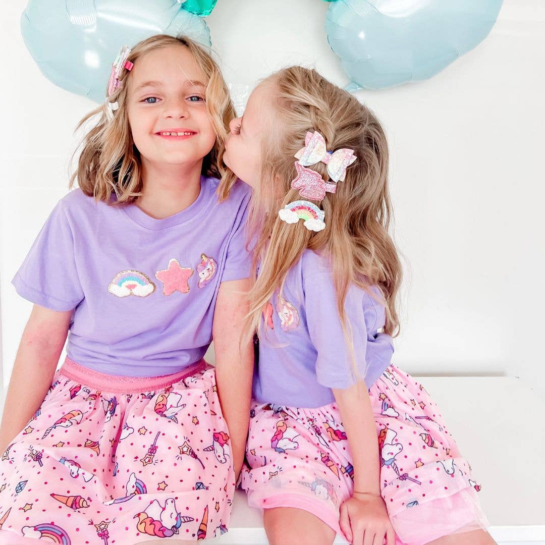 Unicorn Rainbow Clip Set - Kids Hair Clip Set