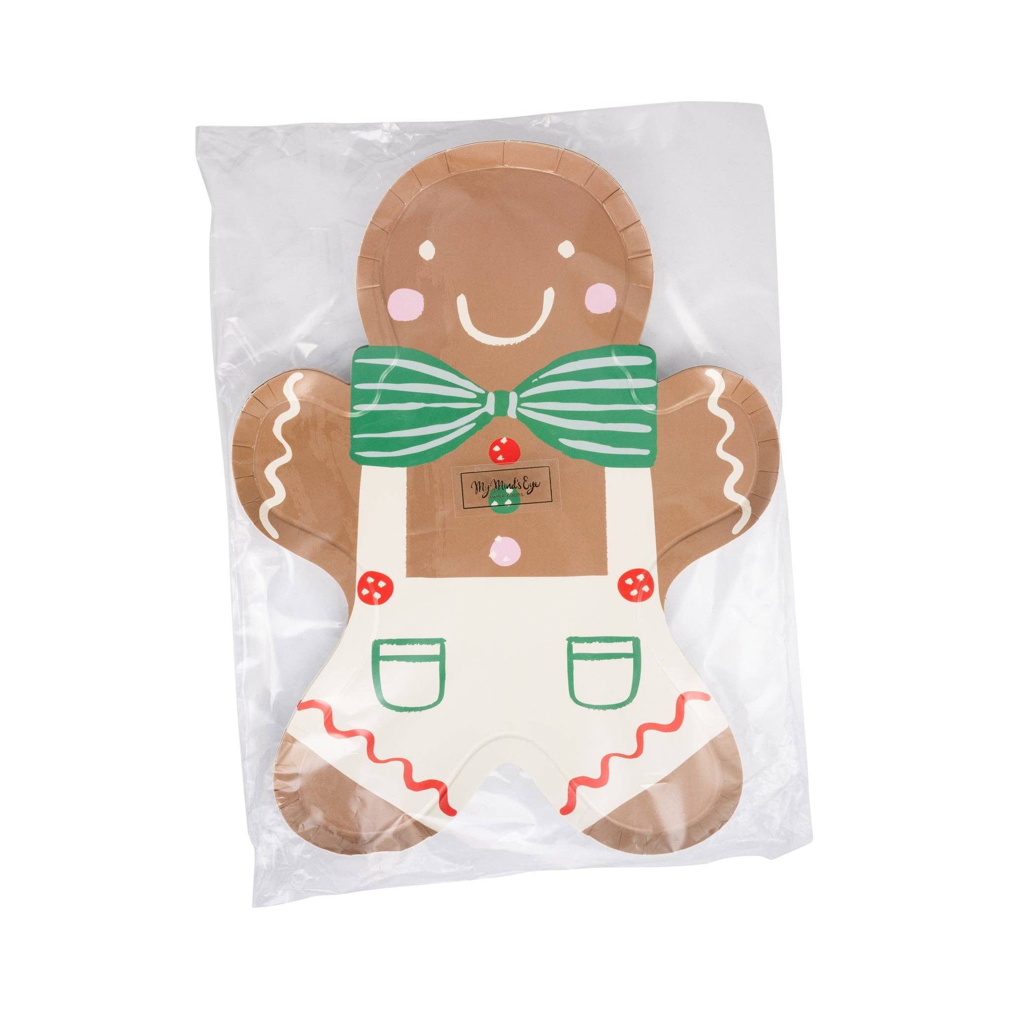 Gingerbread Man Plate - 8 PK