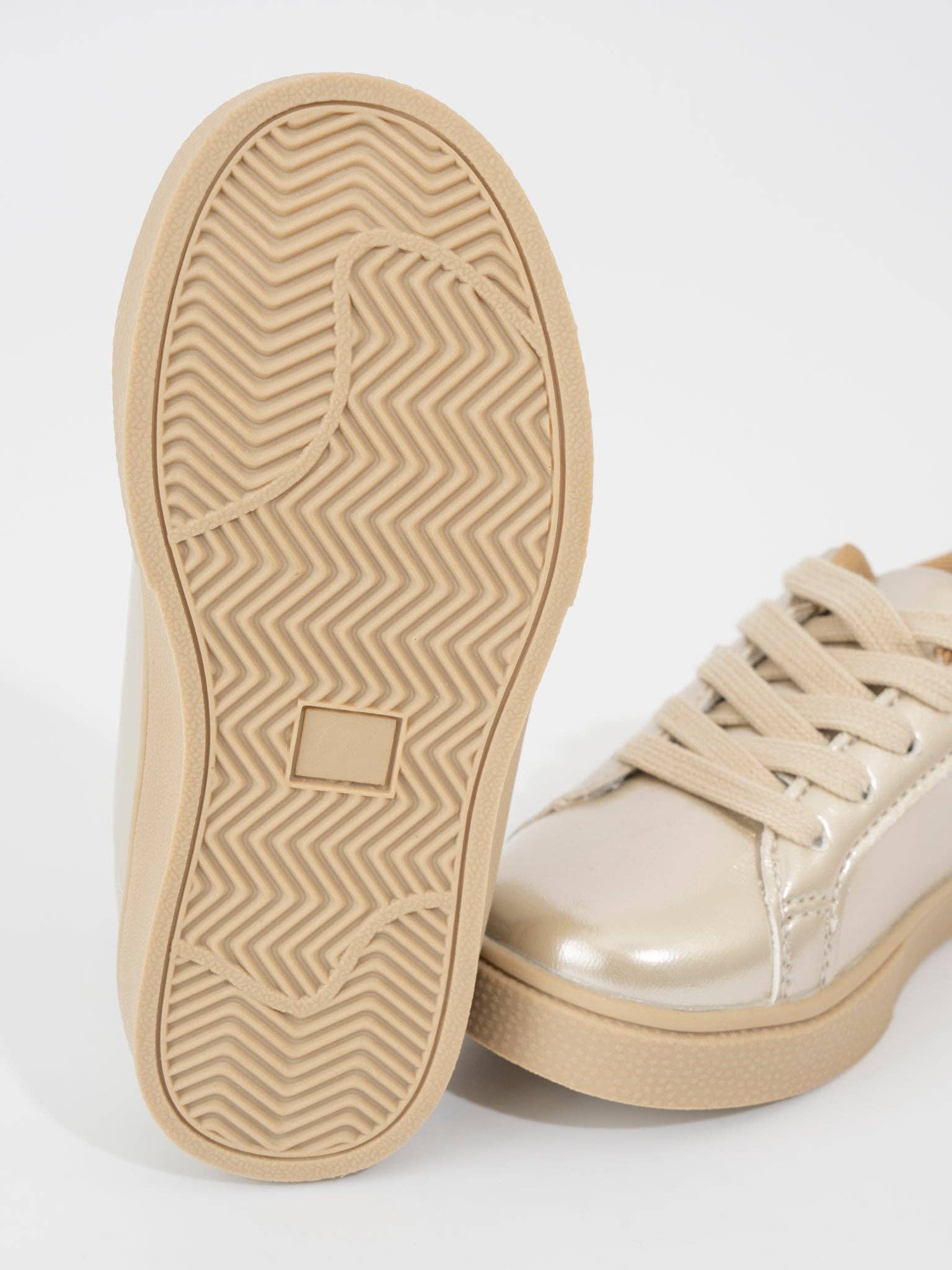 Girls' Sparkle Star Sneaker - Metallic Gold