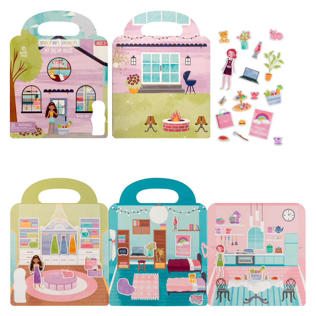 Reusable Sticker Book: Dream House